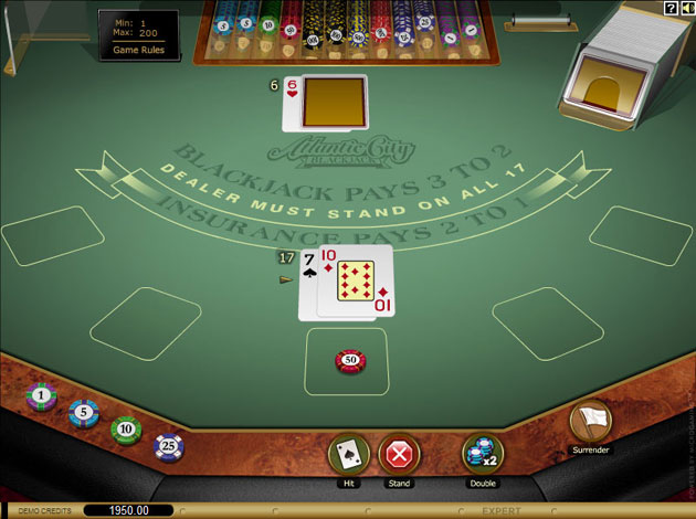 Play Atlantic City Blackjack Gold online: Check out our review below.Atlantic City Blackjack Gold at has successfully reached the goal to look and feel like the real Blackjack game that is played on the casino floors in Atlantic City.It is very easy to learn and any player can be up and running in no time.