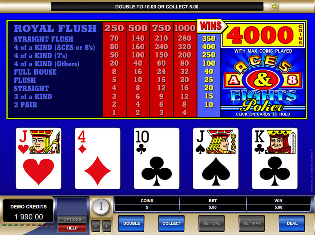 Aces and Eights Video Poker Aces and Eights, also known as the Dead Man’s Hand, is a popular video poker game that came into the limelight in the late s.This game is based on the story of Wild Bill Hickock, a famous lawman, gunfighter, and legendary gambler who was shot dead while playing poker/5(37).