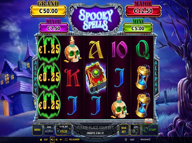 spooky spells slot