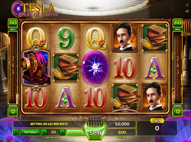 Jogos de video slot Tesla: Spark of Genius Jogos de video slot Tesla: Spark of Genius