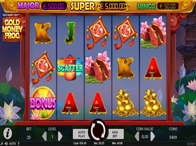 Gold Money Frog Slot Machine